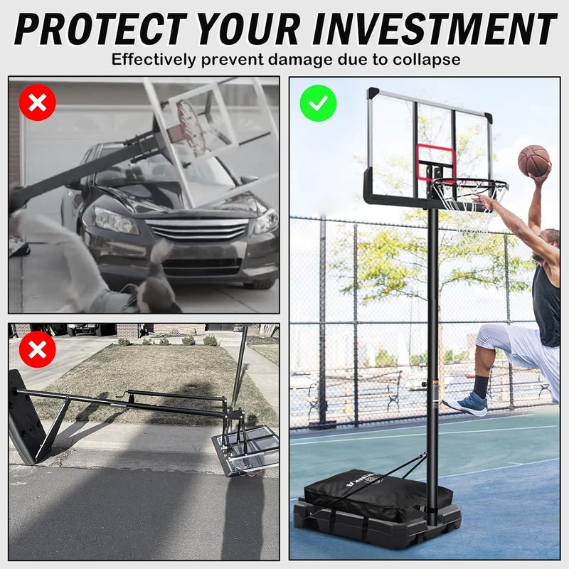 TRINKA Portable Basketball Hoop Sandbag, Heavy Duty Weighted Base Anchor for Basketball Hoops, Holds 300+ lbs, Weather Resistant Waterproof Dustproof Oxford Fabric Sand Bag - Image 4
